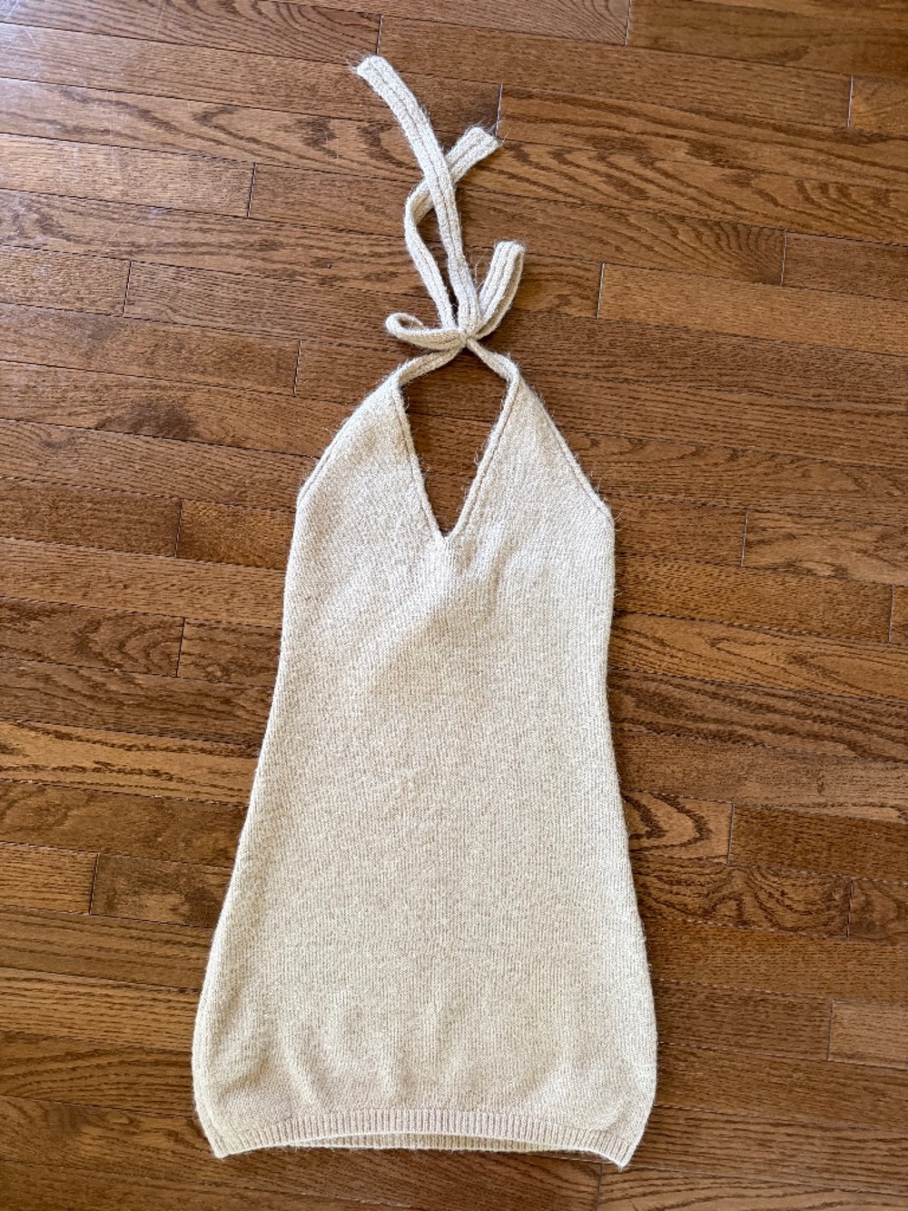Princess Polly Women's Tan Beige Halter Mini Dress S/M